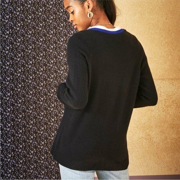 Court & Rowe Wool Blend V-Neck Button Front Cardigan In Black Size M NWOT - Picture 9 of 14